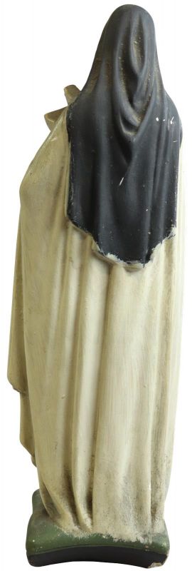 Sculpture Statue Religious St. Therese Saint Chalkware French 1900