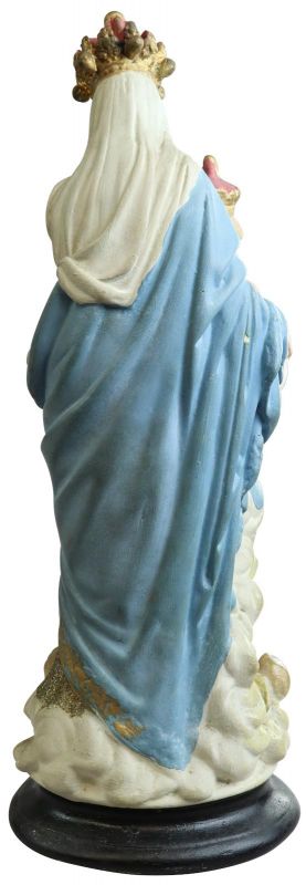Sculpture Statue Religious Madonna Our Lady of Victory Chalkware 1900 22-149
