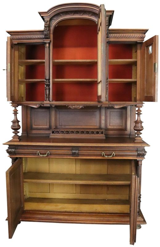 Buffet Henry II Renaissance Mahogany Mythology Juno Diana Artemis Hera Goddess