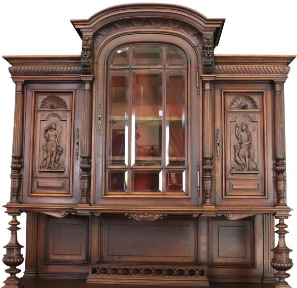 Buffet Henry II Renaissance Mahogany Mythology Juno Diana Artemis Hera Goddess