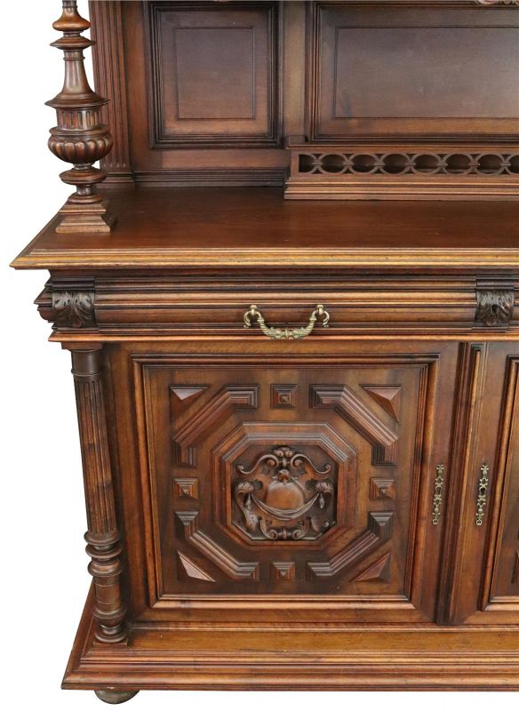 Buffet Henry II Renaissance Mahogany Mythology Juno Diana Artemis Hera Goddess