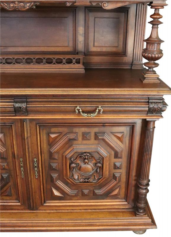 Buffet Henry II Renaissance Mahogany Mythology Juno Diana Artemis Hera Goddess