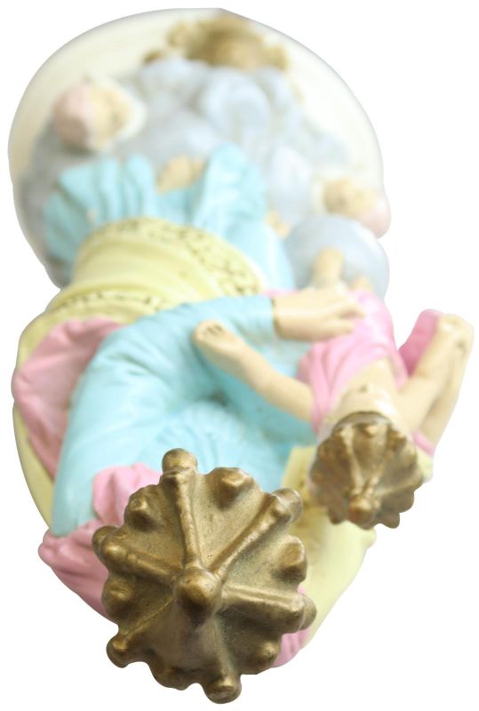 Sculpture Statue Religious Madonna Our Lady of Victory Chalkware French 1900