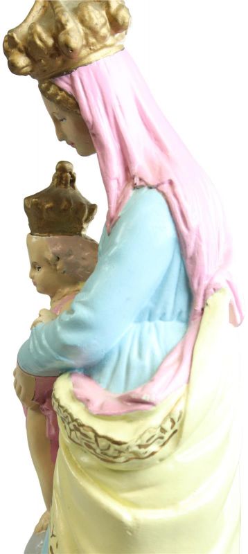 Sculpture Statue Religious Madonna Our Lady of Victory Chalkware French 1900