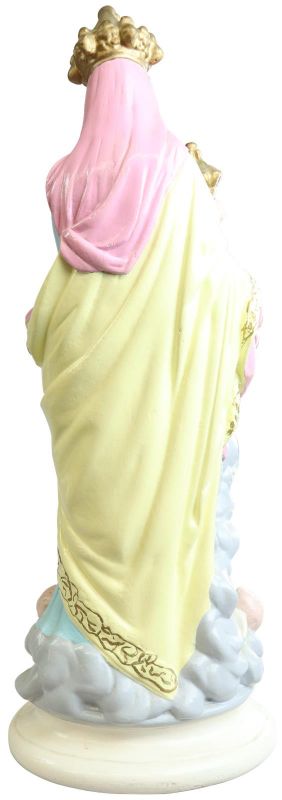 Sculpture Statue Religious Madonna Our Lady of Victory Chalkware French 1900