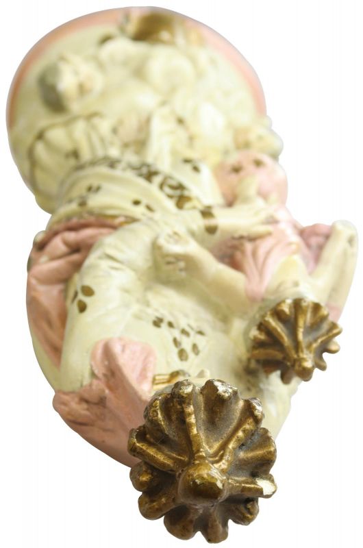 Statue Religious Madonna Our Lady of Victory French Chalkware Antique Sculpture