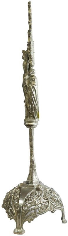 Crucifix Religious Gothic Styling Mary and John Pelican Bird Nickel Metal 22-256