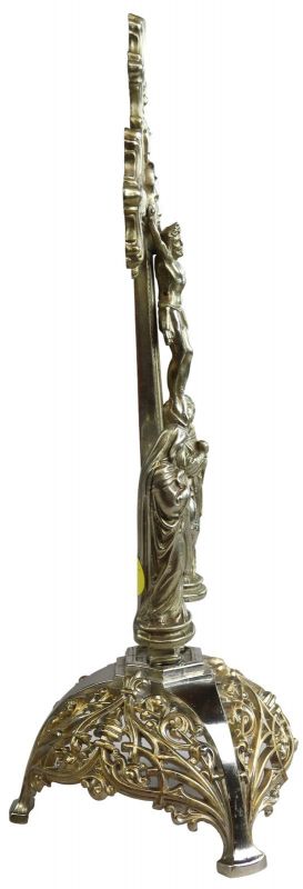 Crucifix Religious Rococo Styling Sacred Heart Immaculate Mary and John M 22-266