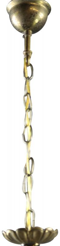 Chandelier Capodimonte 1950 Vintage, 8-Arm, 8-Light Pretty Floral Ceramic, Metal