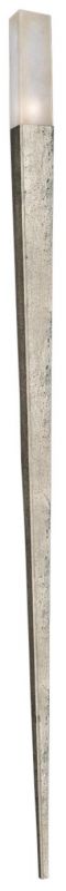 PORTOBELLO Wall Sconce 1-Light Platinized Silver Metal Brass Bronze Candelabra