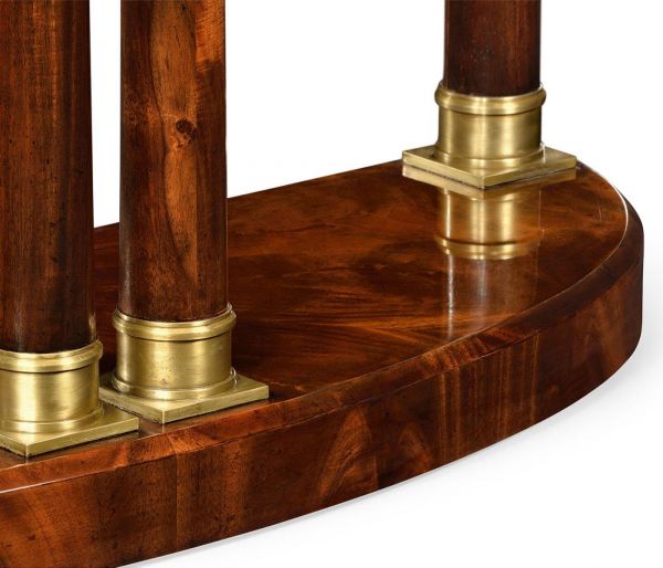 KNIGHTSBRIDGE Console JONATHAN CHARLES Biedermeier Demilune Paired Column