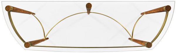 JONATHAN CHARLES COSMO Console Contemporary Distinct Geometric Grain Curved