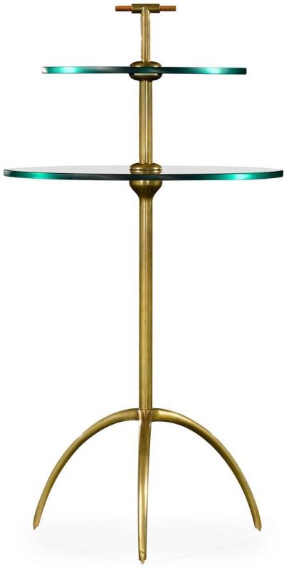 JONATHAN CHARLES COSMO Accent Table Light Antique Brass