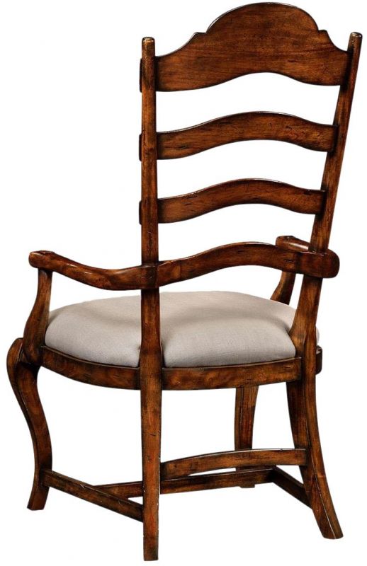 JONATHAN CHARLES ARTISAN Dining Arm Chair Curved Ladderback High Back Sweeping