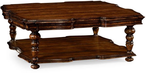 JONATHAN CHARLES ARTISAN Coffee Table Cocktail Rustic Thick Heavy Moulding