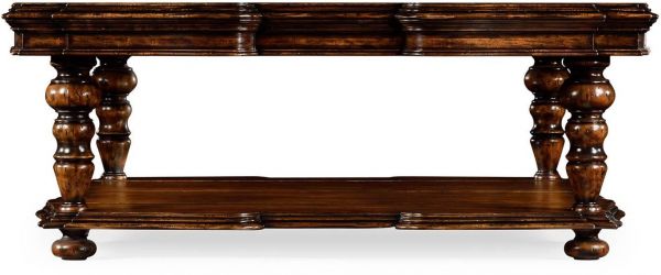 JONATHAN CHARLES ARTISAN Coffee Table Cocktail Rustic Thick Heavy Moulding