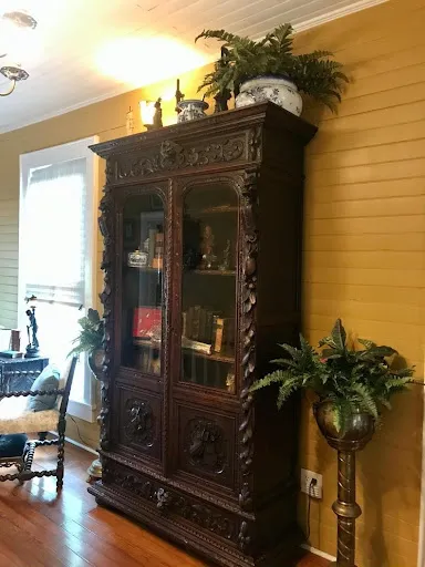 Antique Hunting Bookcase
